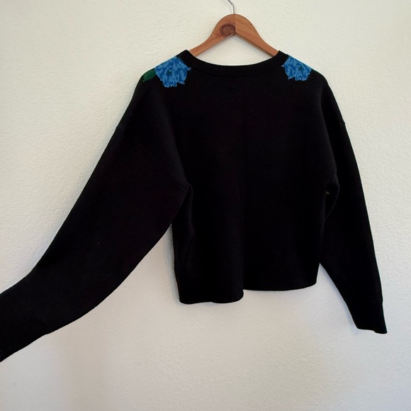Maeve The Camryn Cropped Crewneck Sweater by Anthropologie Womens Medium - Picture 6 of 9